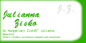 julianna zisko business card